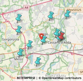 Mappa Cascina Pirogalla, 20065 Inzago MI, Italia (3.895)