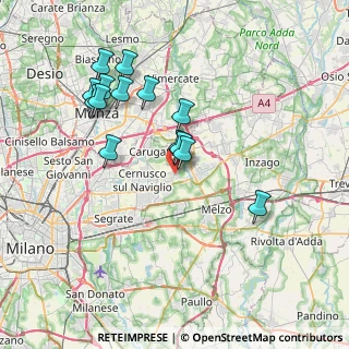 Mappa Via Marzabotto, 20060 Bussero MI, Italia (7.12929)