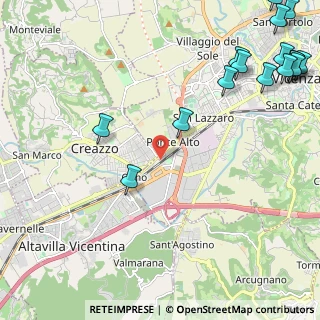 Mappa Via degli Ontani, 36100 Vicenza VI, Italia (3.33938)