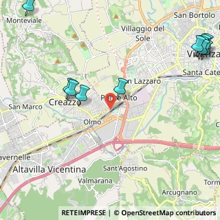Mappa Via degli Ontani, 36100 Vicenza VI, Italia (3.10727)