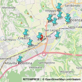 Mappa Via degli Ontani, 36100 Vicenza VI, Italia (2.29917)