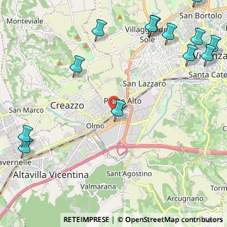 Mappa Via degli Ontani, 36100 Vicenza VI, Italia (3.25385)