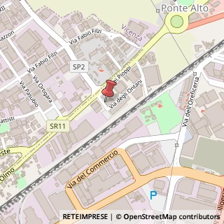 Mappa Via dei Pioppi, 50, 36100 Vicenza, Vicenza (Veneto)