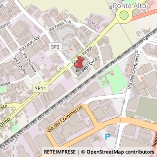 Mappa Via degli Ontani, 48, 36100 Vicenza, Vicenza (Veneto)