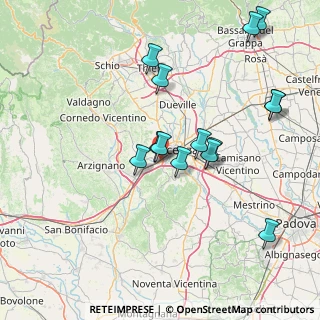 Mappa Via degli Ontani, 36100 Vicenza VI, Italia (15.49786)