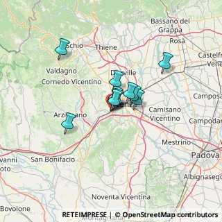 Mappa Via degli Ontani, 36100 Vicenza VI, Italia (7.58455)