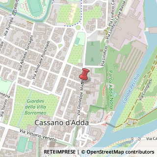 Mappa Via mazzini giuseppe, 20062 Cassano d'Adda, Milano (Lombardia)