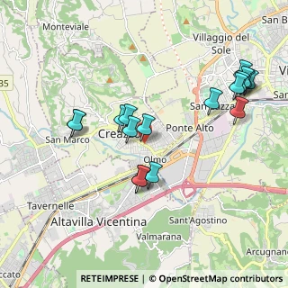 Mappa Via Giuseppe Verdi, 36051 Creazzo VI, Italia (2.03824)