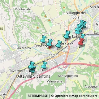 Mappa Via Giuseppe Verdi, 36051 Creazzo VI, Italia (2.133)
