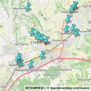 Mappa Via Giuseppe Verdi, 36051 Creazzo VI, Italia (2.45222)