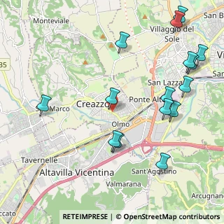 Mappa Via Giuseppe Verdi, 36051 Creazzo VI, Italia (2.544)