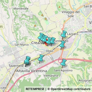 Mappa Via Giuseppe Verdi, 36051 Creazzo VI, Italia (1.4475)