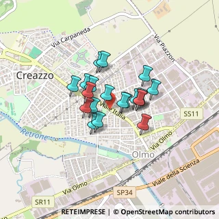 Mappa Via Giuseppe Verdi, 36051 Creazzo VI, Italia (0.2755)