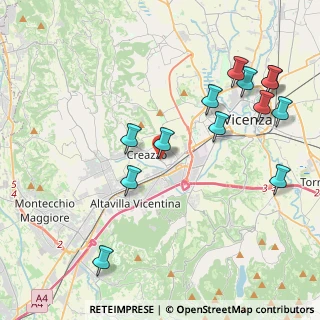 Mappa Via Giuseppe Verdi, 36051 Creazzo VI, Italia (4.67231)