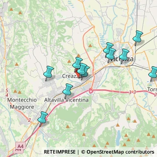 Mappa Via Giuseppe Verdi, 36051 Creazzo VI, Italia (4.22167)