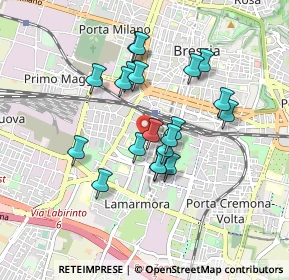 Mappa Via Privata de Vitalis, 25100 Brescia BS, Italia (0.7285)
