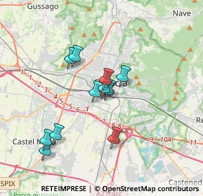 Mappa Via Privata de Vitalis, 25100 Brescia BS, Italia (2.89636)