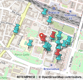 Mappa Via Privata de Vitalis, 25100 Brescia BS, Italia (0.216)