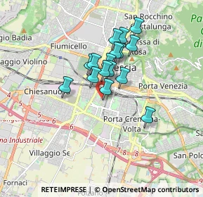 Mappa Via Privata de Vitalis, 25100 Brescia BS, Italia (1.24875)