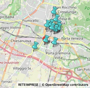 Mappa Via Privata de Vitalis, 25100 Brescia BS, Italia (1.25917)