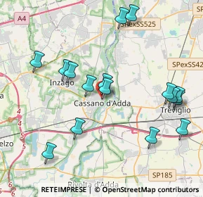 Mappa Via Ugo Foscolo, 20062 Cassano d'Adda MI, Italia (4.25375)