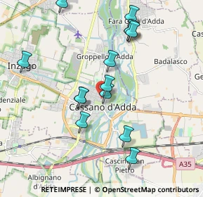 Mappa Via Ugo Foscolo, 20062 Cassano d'Adda MI, Italia (1.90143)