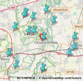 Mappa Via General Carlo Alberto Dalla Chiesa, 20062 Cassano d'Adda MI, Italia (4.86875)