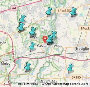 Mappa Via General Carlo Alberto Dalla Chiesa, 20062 Cassano d'Adda MI, Italia (3.95059)