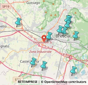 Mappa Via Gino Spondi, 25125 Brescia BS, Italia (4.52364)