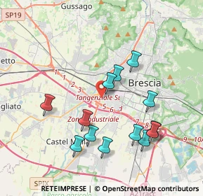Mappa Via Gino Spondi, 25125 Brescia BS, Italia (3.77462)