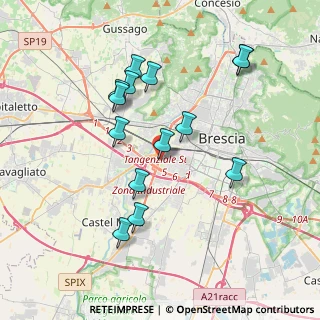 Mappa Via Gino Spondi, 25125 Brescia BS, Italia (3.65643)