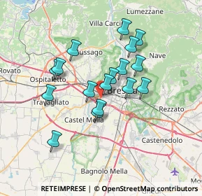 Mappa Via Gino Spondi, 25125 Brescia BS, Italia (5.86235)