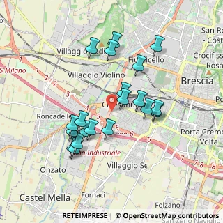 Mappa Via Gino Spondi, 25125 Brescia BS, Italia (1.679)
