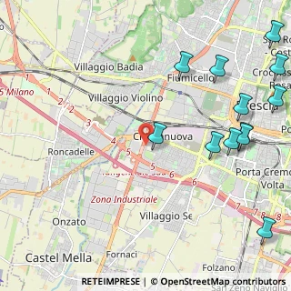 Mappa Via Gino Spondi, 25125 Brescia BS, Italia (2.91417)