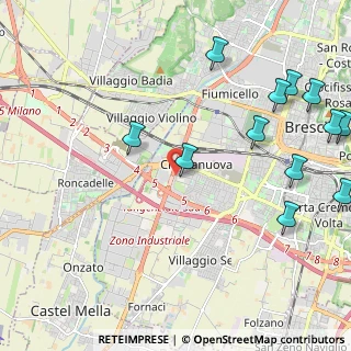 Mappa Via Gino Spondi, 25125 Brescia BS, Italia (2.77583)