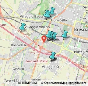 Mappa Via Gino Spondi, 25125 Brescia BS, Italia (1.48692)