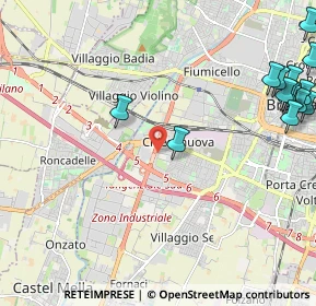 Mappa Via Gino Spondi, 25125 Brescia BS, Italia (3.06857)