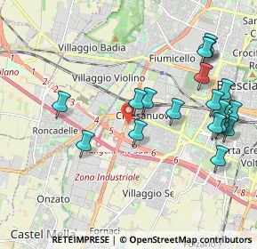 Mappa Via Gino Spondi, 25125 Brescia BS, Italia (2.253)