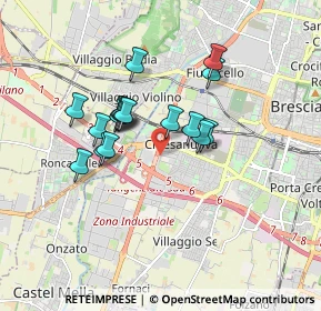 Mappa Via Gino Spondi, 25125 Brescia BS, Italia (1.40059)