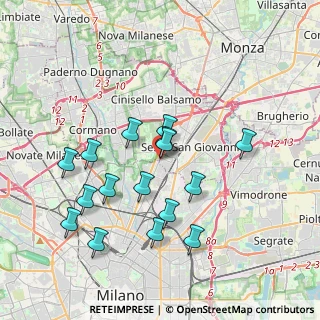 Mappa Centro commerciale Sarca a, 20099 Sesto San Giovanni MI, Italia (3.61625)