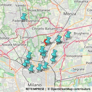 Mappa Centro commerciale Sarca a, 20099 Sesto San Giovanni MI, Italia (3.77867)