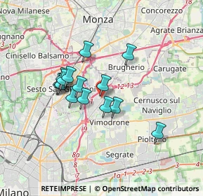 Mappa Via Indipendenza, 20093 Cologno Monzese MI, Italia (2.72267)