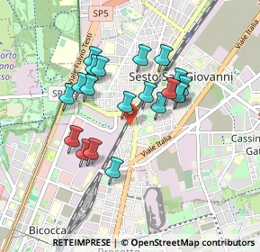 Mappa Via Renzo del Riccio, 20099 Sesto San Giovanni MI, Italia (0.7585)