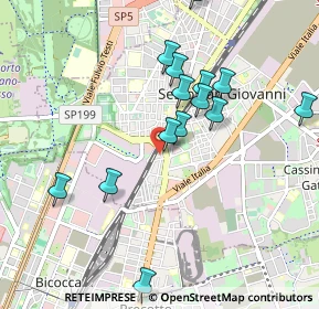 Mappa Via Renzo del Riccio, 20099 Sesto San Giovanni MI, Italia (0.94714)