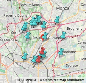 Mappa Via Renzo del Riccio, 20099 Sesto San Giovanni MI, Italia (3.38526)