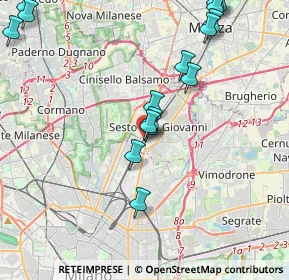 Mappa Via Renzo del Riccio, 20099 Sesto San Giovanni MI, Italia (4.96588)