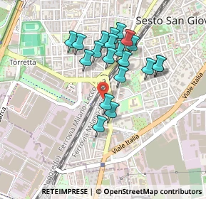 Mappa Via Renzo del Riccio, 20099 Sesto San Giovanni MI, Italia (0.3935)