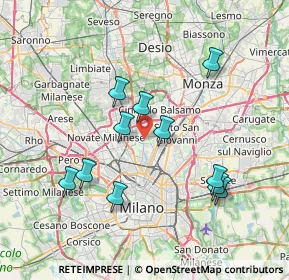 Mappa Via Adda, 20091 Bresso MI, Italia (7.10818)