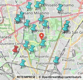 Mappa Via Adda, 20091 Bresso MI, Italia (2.2815)