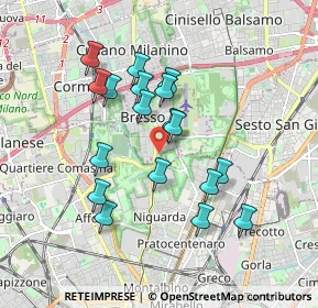 Mappa Via Adda, 20091 Bresso MI, Italia (1.60167)